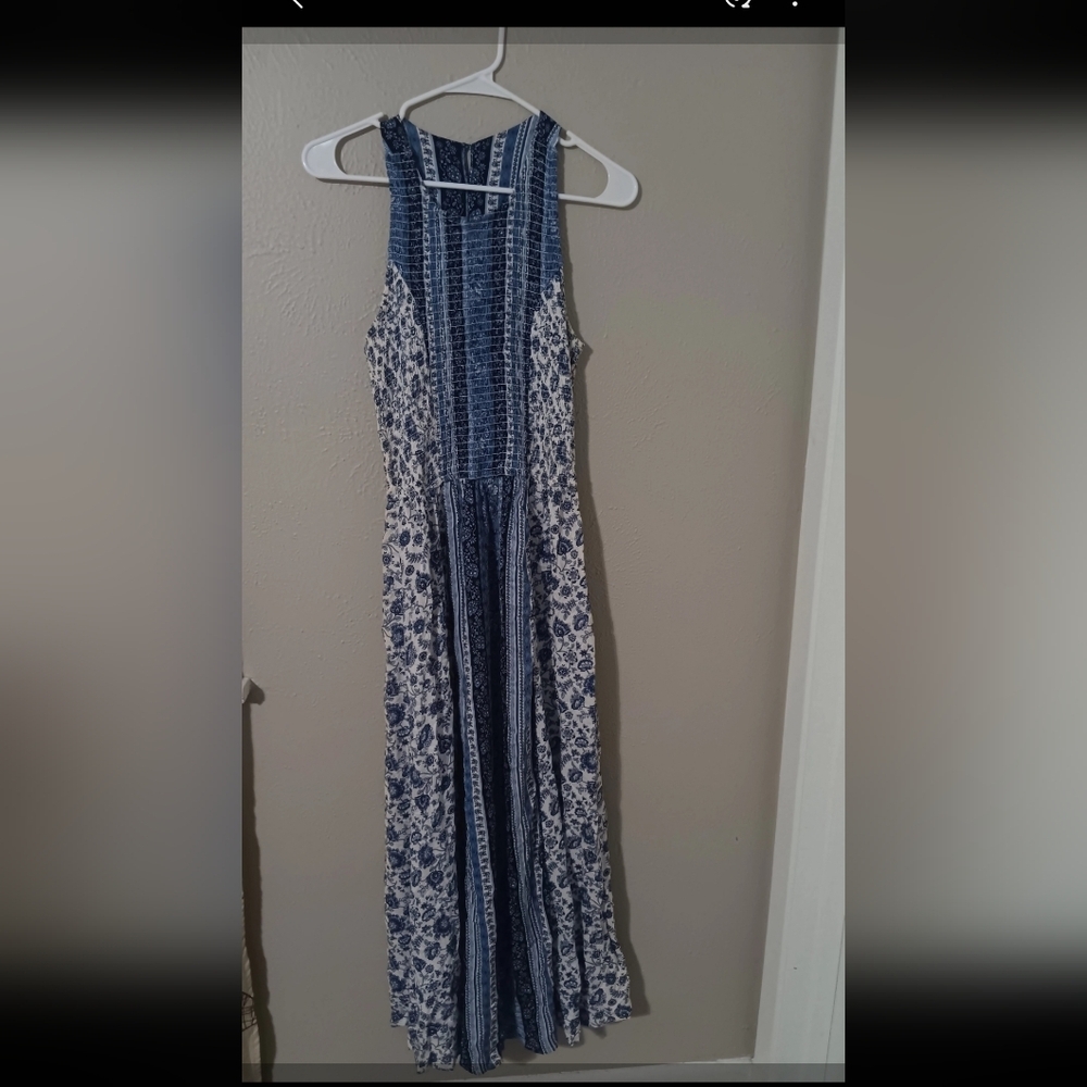 Summer floral maxi dress, rayon fabric, elastic at the top - Picture 8 of 8